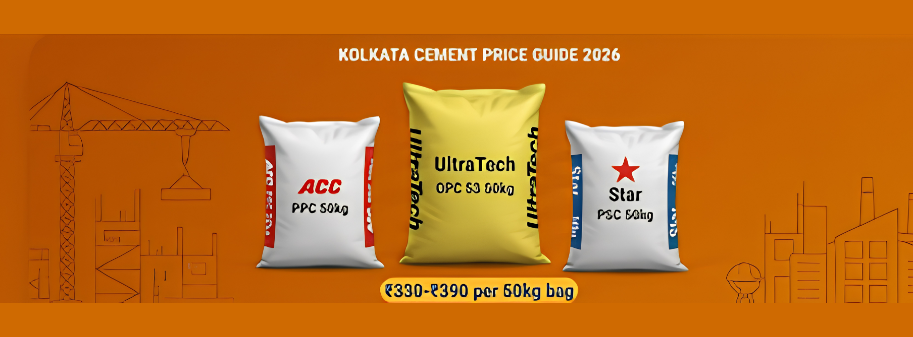 Cement price guide in Kolkata