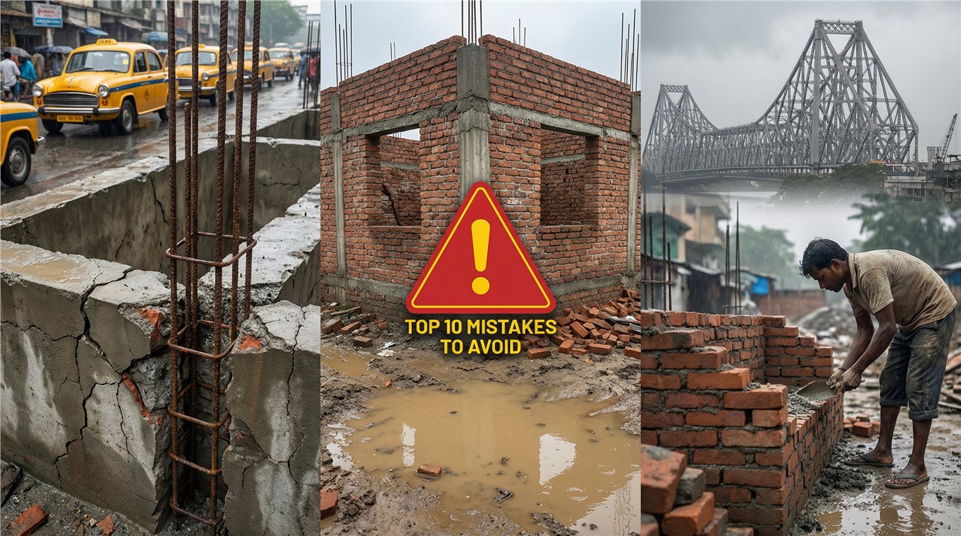 Top 10 Mistakes to Avoid While Building a House in Kolkata (2026 Guide)