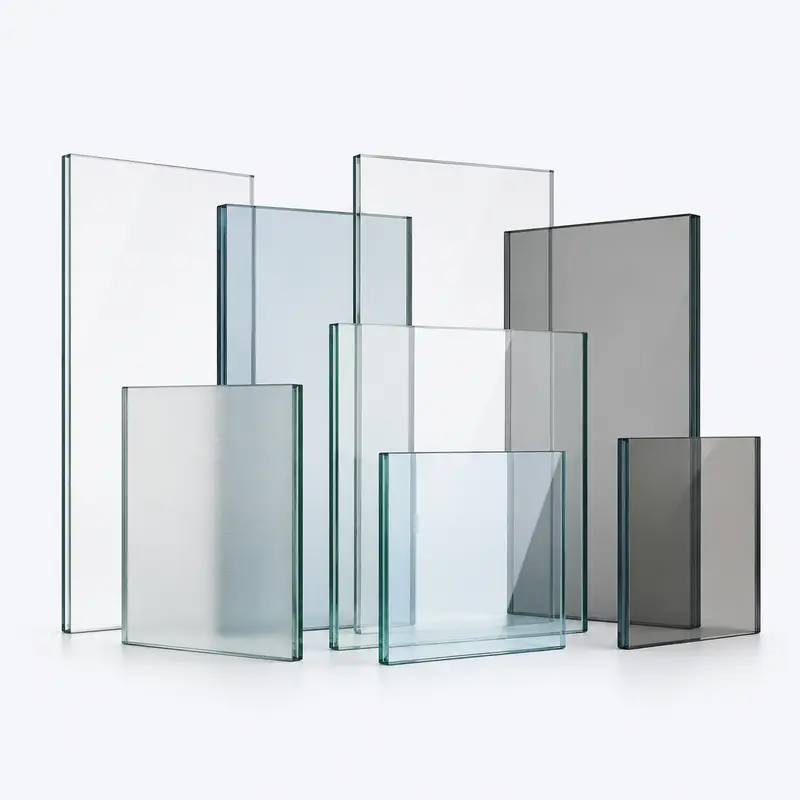 Clear, frosted, tinted and smoked architectural glass panels