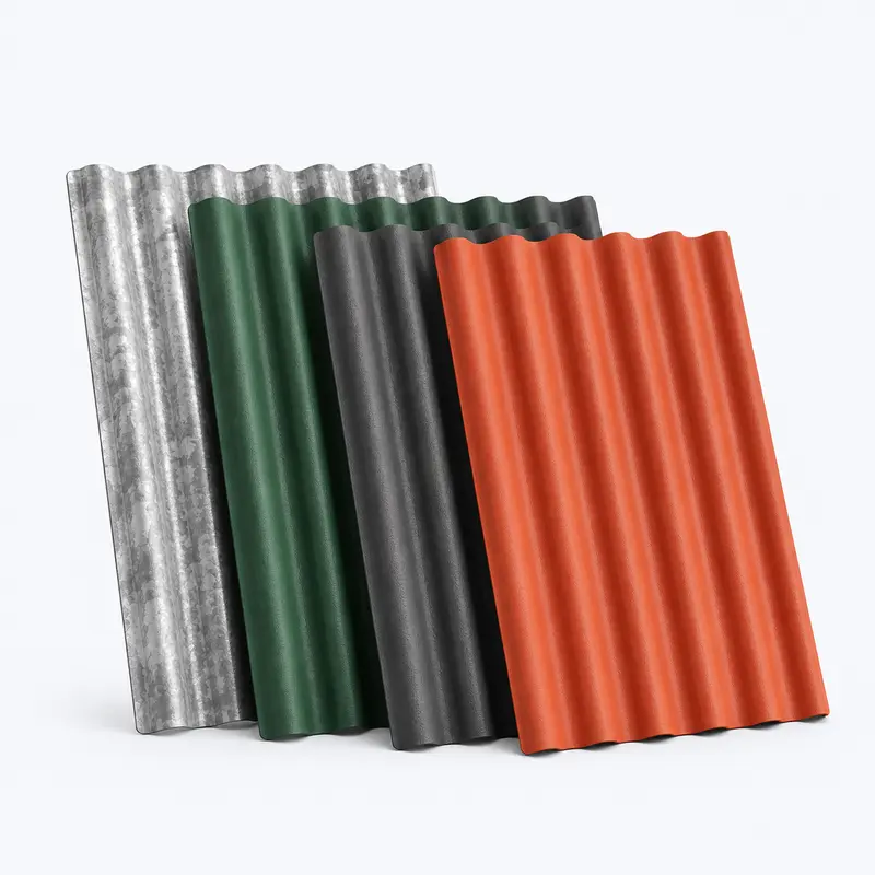 Coloured and galvanized corrugated roofing sheets