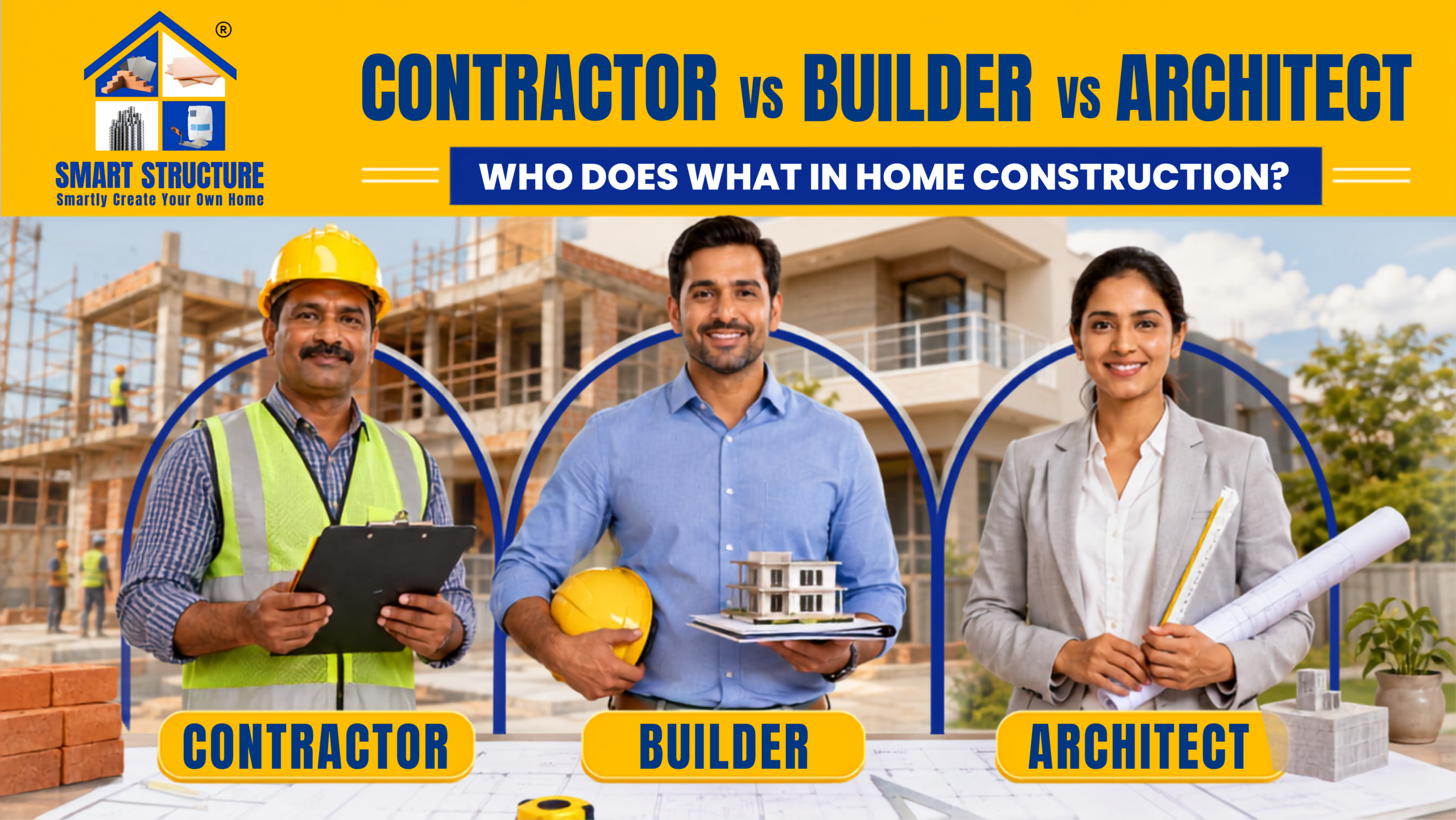 Contractor vs Builder vs Architect: What Is the Difference?