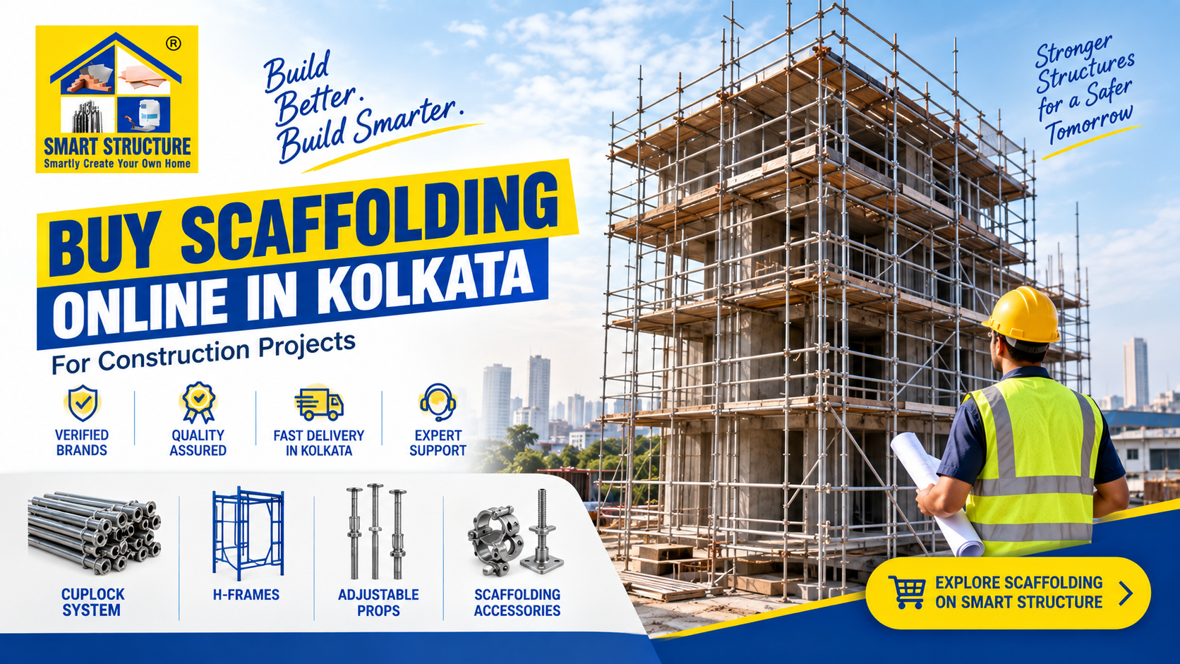 Buy Scaffolding Online in Kolkata: Types, Price & Site Buying Guide 2026