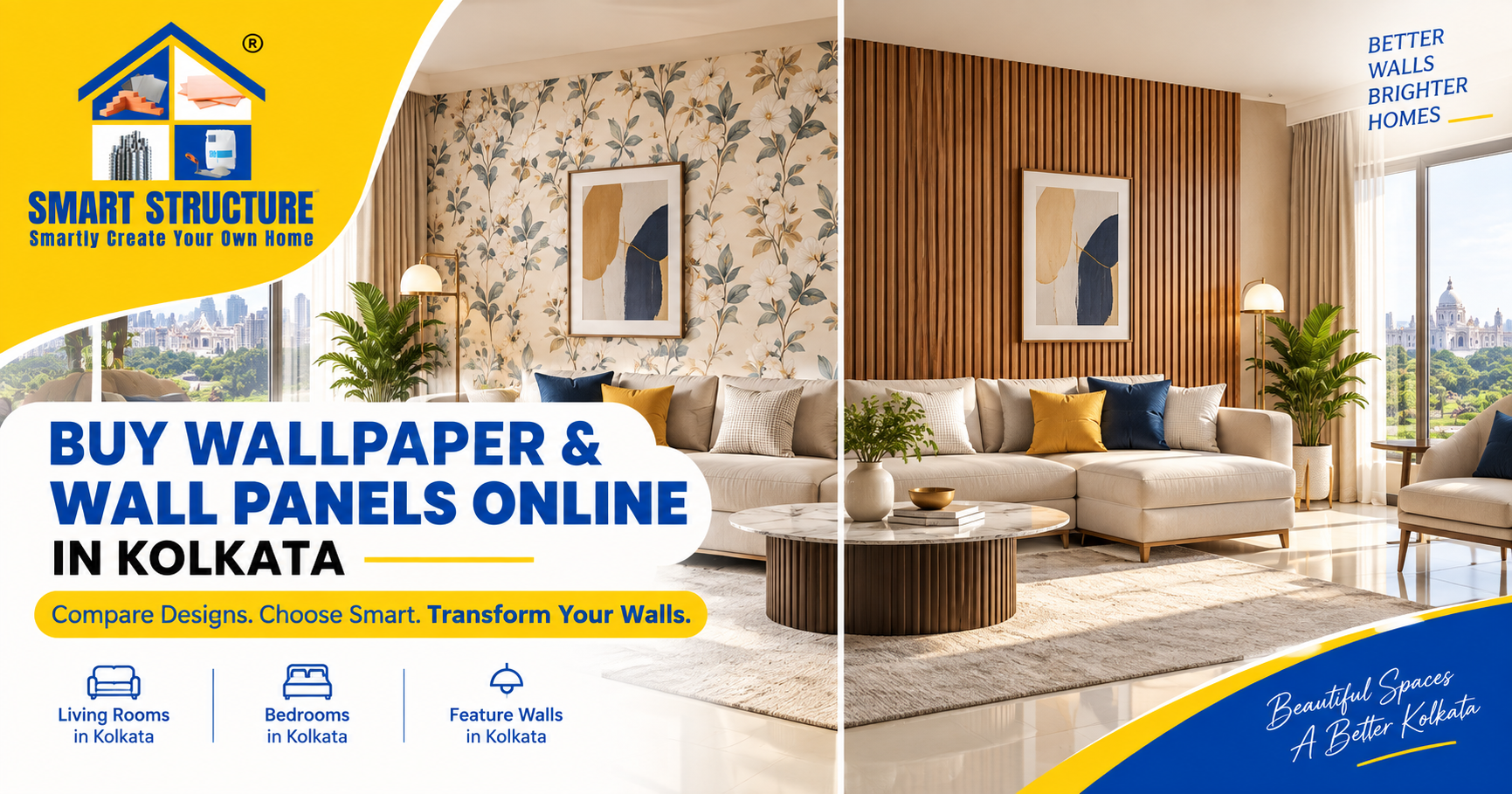 Buy Wallpaper and Wall Panels Online in Kolkata: A Complete Buying Guide