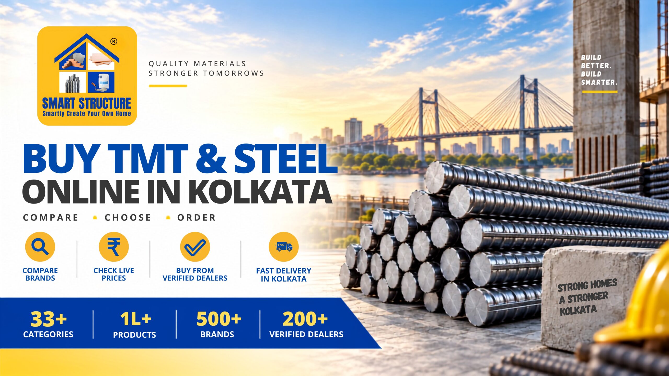 Buy TMT and Steel Online in Kolkata: Price, Grades & Complete Buying Guide 2026