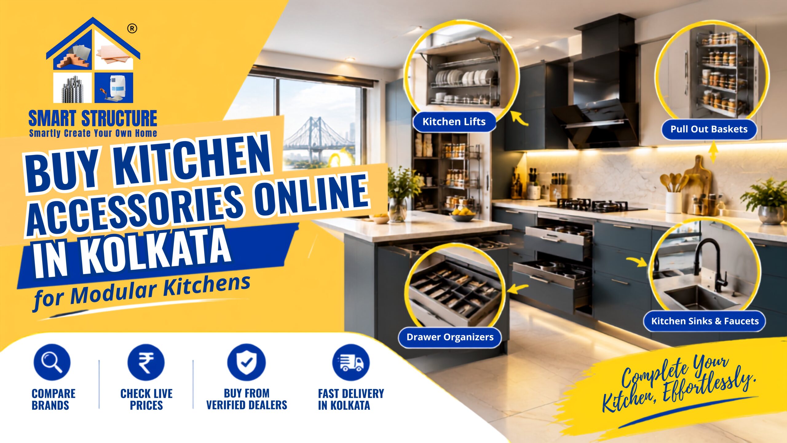 Buy Kitchen Accessories Online in Kolkata: Smart Storage & Kitchen Upgrade Guide 2026