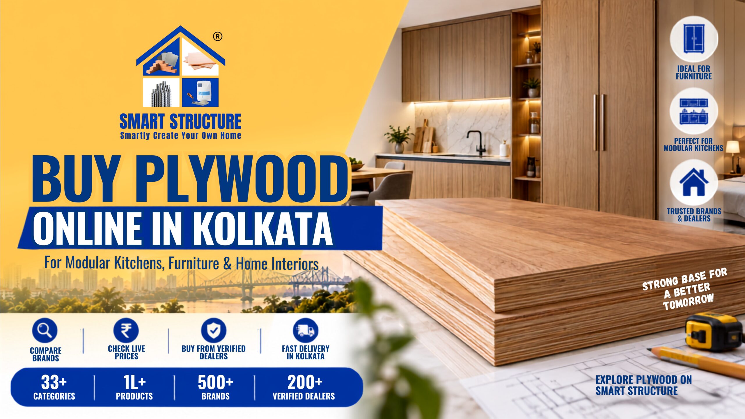 Buy Plywood Online in Kolkata: Choose the Right Plywood for Every Room