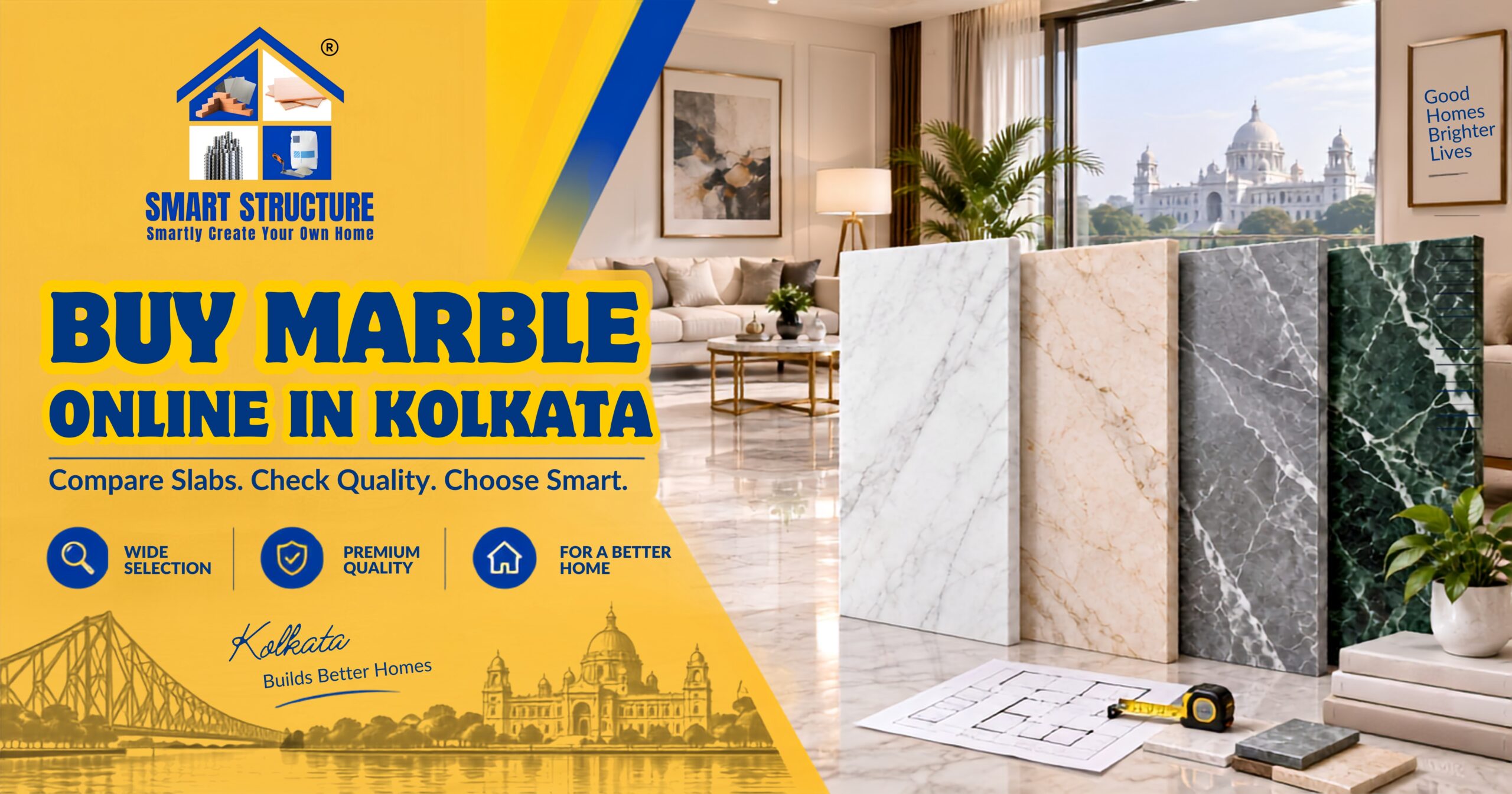 Buy Marble Online in Kolkata: Compare Slabs, Quality and Total Cost