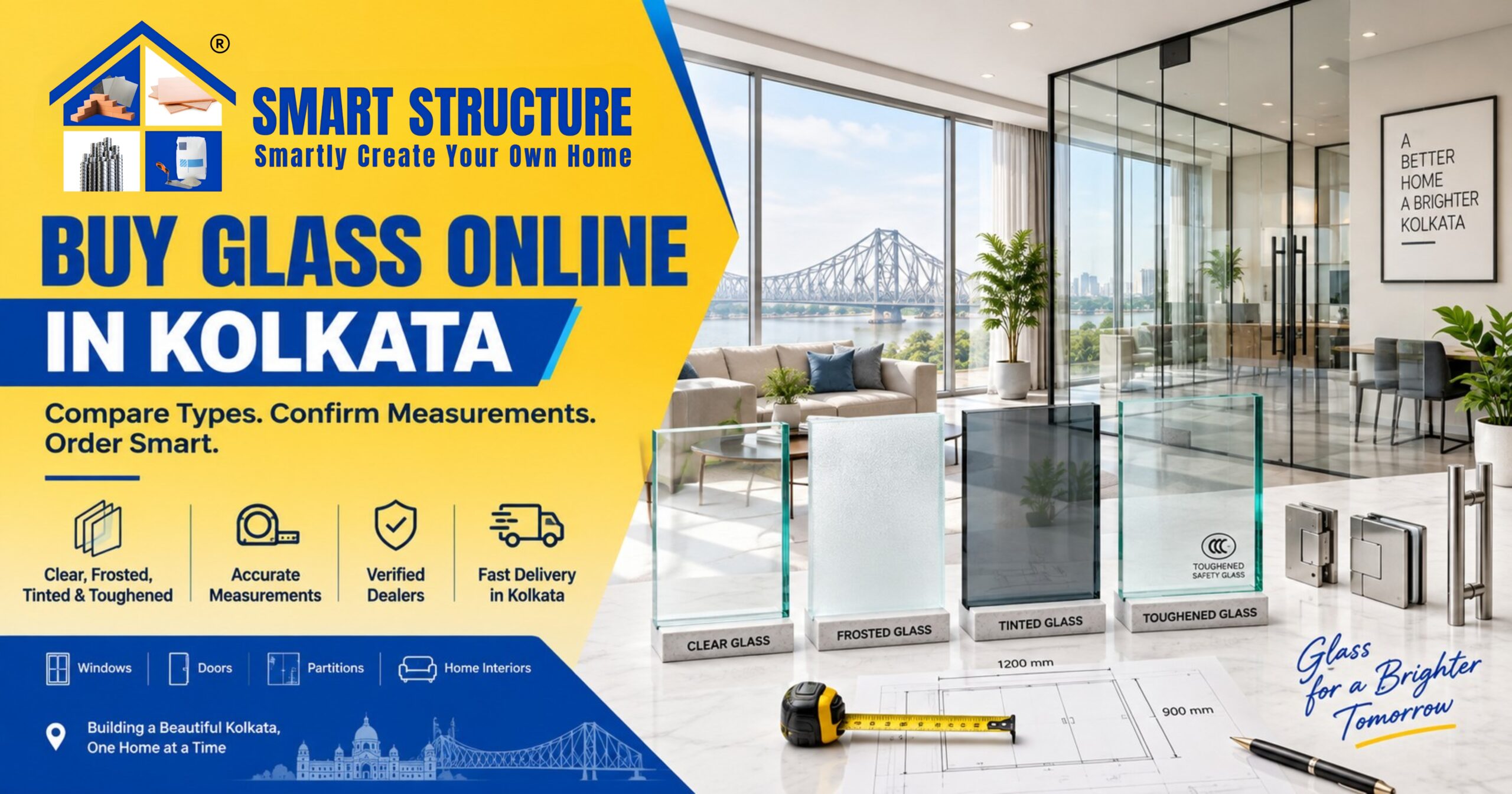 Buy Glass Online in Kolkata: Types, Thickness and Buying Guide