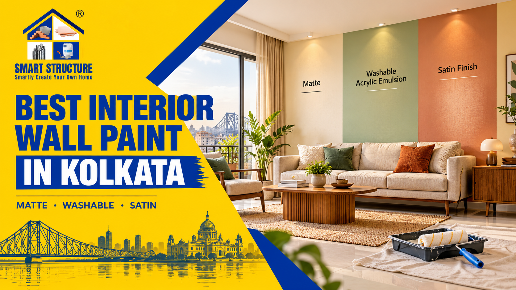 Best Type of Interior Wall Paint Available in Kolkata: Complete Guide 2026
