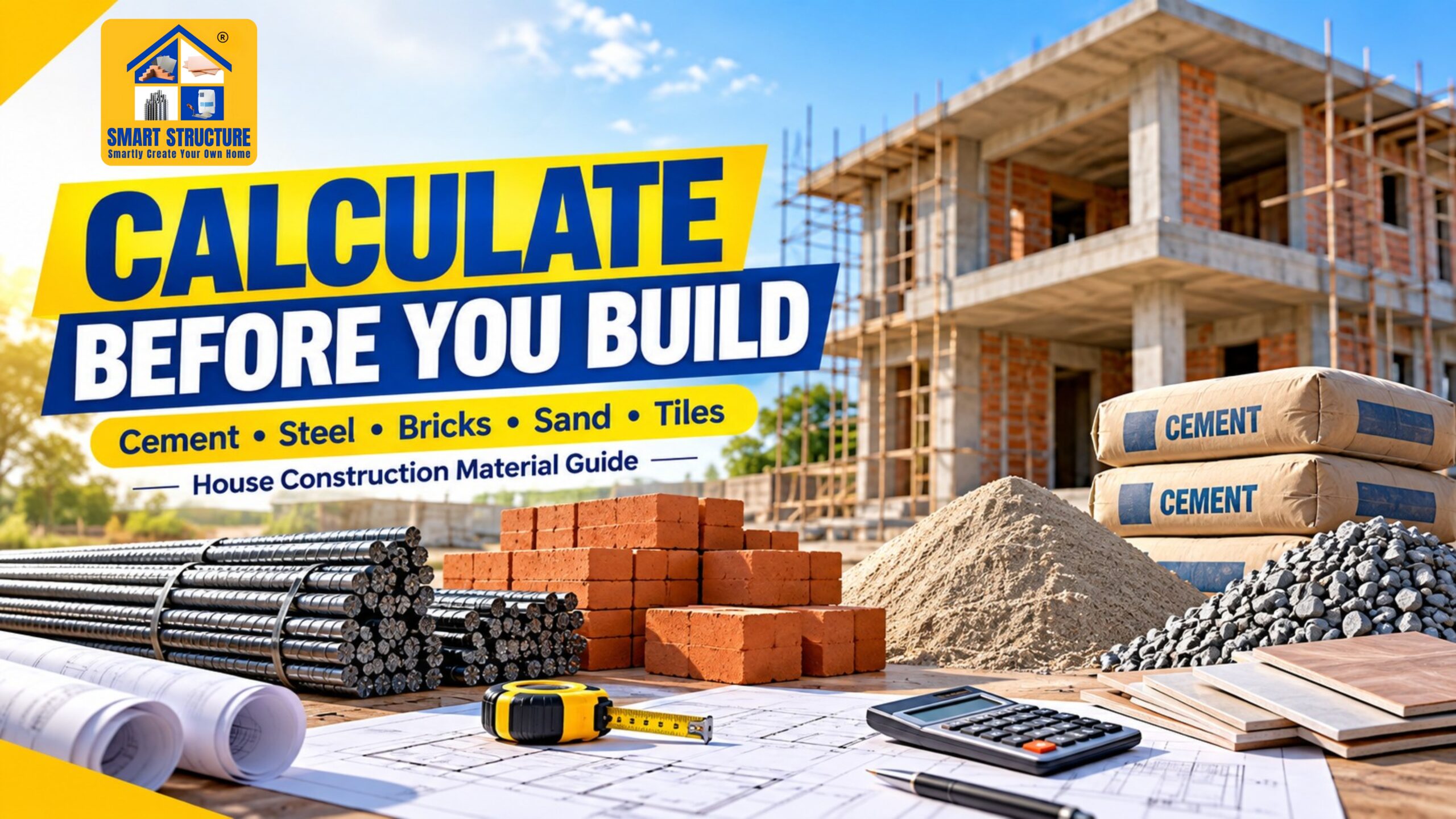 How to Calculate Building Material Quantity for House Construction