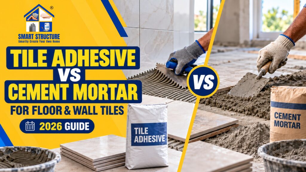 Tile Adhesive vs Cement Mortar: Which Is Better for Floor & Wall Tiles? (2026 Guide)